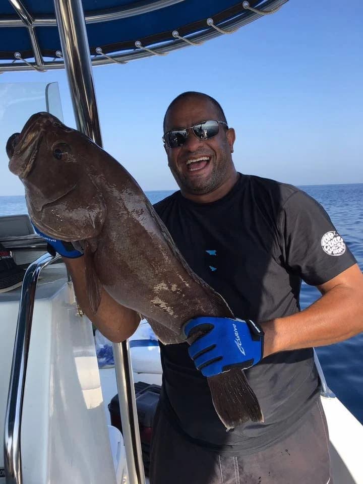 Trophy catch from a Horizon Blue private fishing charter in the Gulf of Oman